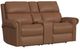 Flexsteel® Customizable Bernard Leather Power Reclining Loveseat with Console, Headrest and Lumbar-0