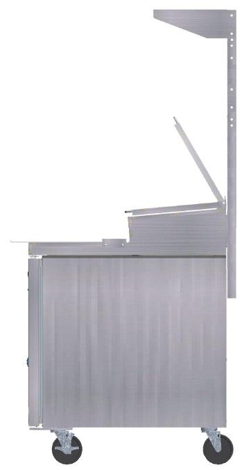 Hoshizaki 46" Stainless Steel Single Overshelf Kit-2