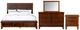 New Classic® Home Furnishings Cagney 4-Piece Chestnut King Panel Bedroom Set-0