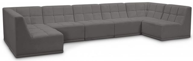 Meridian Furniture Relax 7-Piece Grey Modular Sectional Set-0