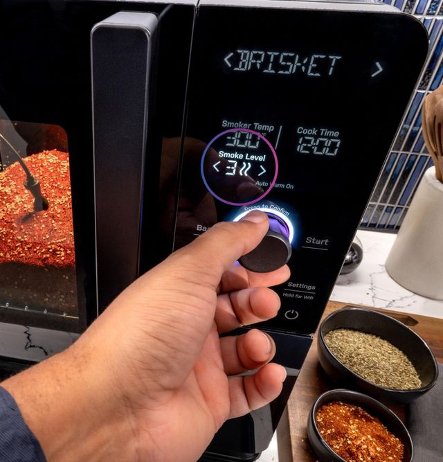 GE Profile™ Carbon Black Smart Indoor Smoker-6