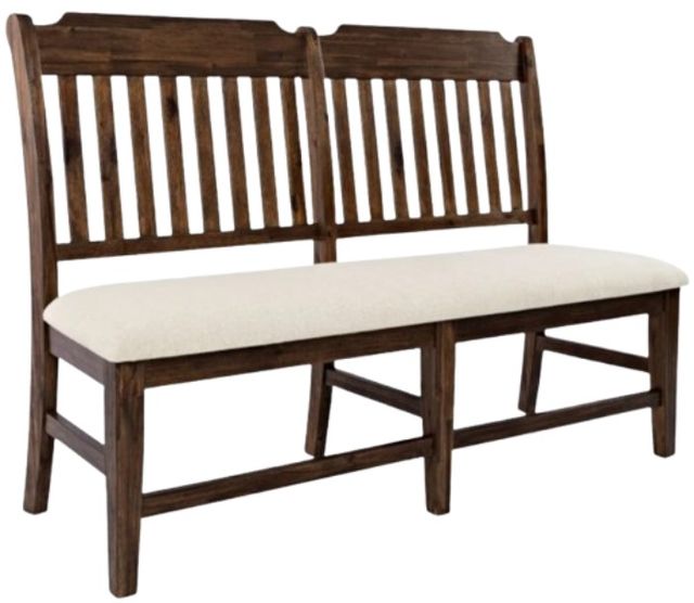 Jofran Inc. Bakersfield 6-Piece Dark Colorway/Neutral Cream Dining Set-3