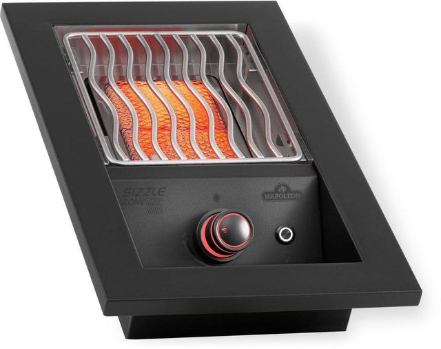 Napoleon Built-In 700 Series 10" Matte Black Single Infrared Burner, Natural Gas-3