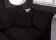 Meridian Furniture Cozy 4-Piece Black Velvet Cloud Modular Sectional-4
