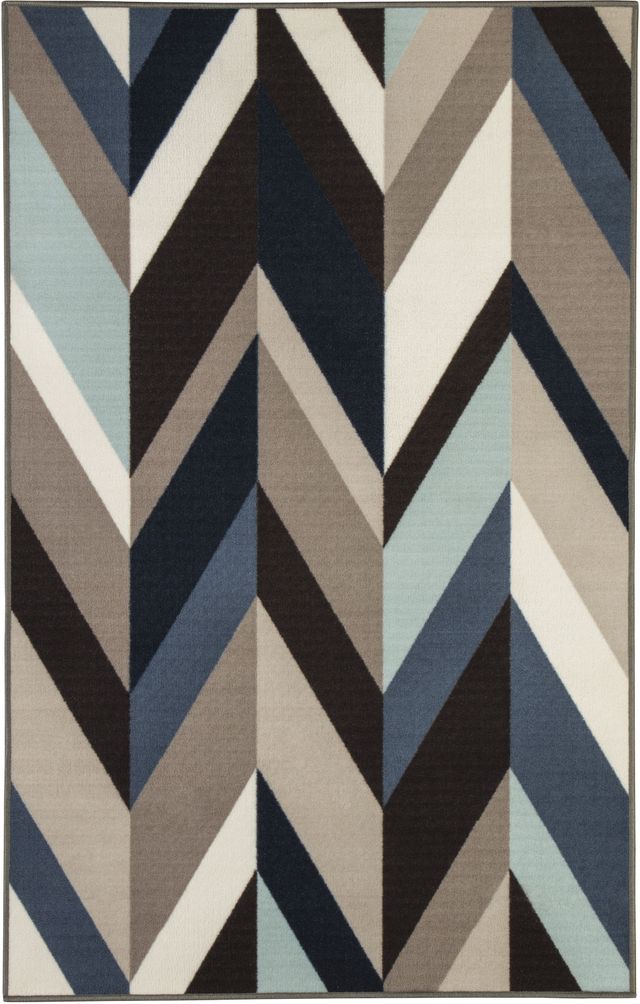 Signature Design by Ashley® Keelia Blue/Brown/Gray 5' x 7' Medium Area Rug-0