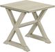 Monarch Specialties Inc. Antique White Veneer Square End Table-0