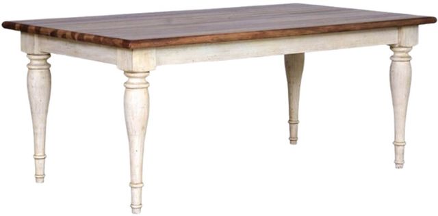 Napa Furniture Design Belmont Brown Dining Table with White Base-0