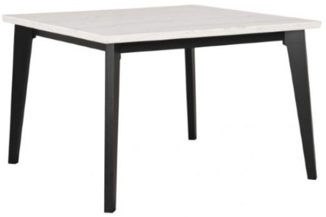Furniture of America® Sabro White Square Counter Table with Black Base-0