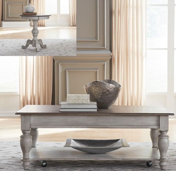 Liberty Furniture Ocean Isle Optional 3Piece Antique White Living Room