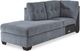 Signature Design by Ashley® Marleton 2-Piece Denim Left-Arm Facing Sofa Sleeper Sectional and Chaise-2