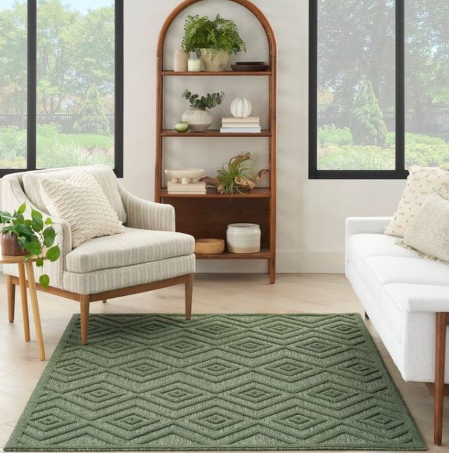 Nourison Home™ Versatiles Green 5'x7' Area Rug-1