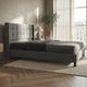Primo™ International Griffintown Ora Linen Charcoal Full Panel Bed-1