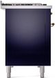 Ilve® Nostalgie II Series 48" Midnight Blue Pro Style Dual Fuel Range-3
