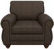 Best® Home Furnishings Customizable Leather Club Chair with Dark Walnut Legs-1