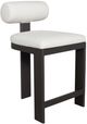 Uttermost® Bolster Back Java Black/Oyster Aluminum/Fabric Outdoor Counter Stool-0