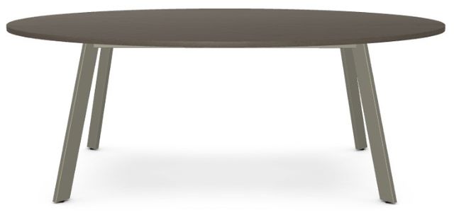 Amisco Customizable Lidya White Oak Veneer 84" Oval Dining Table-1