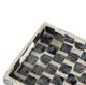 A & B Home Black/White Mosaic Pattern Decorative Rectangular Tray-3