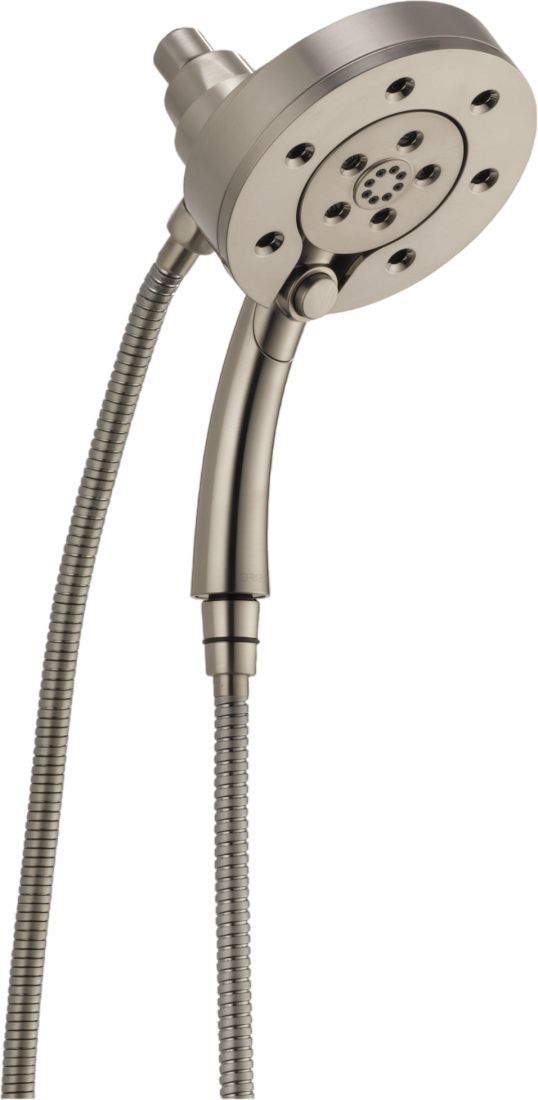 Brizo Essential™ Brilliance® Luxe Nickel® Classic Linear Round H2Okinetic® Multi-Function Hydrati® 2-in-1 Shower-0