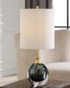 Uttermost® Enigma Teal Blue Glass Buffet Lamp-1
