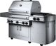 Kalamazoo™ Hybrid Fire K750HS 3-Burner Stainless Steel Freestanding Natural Gas Grill With Side Burner-2