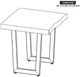 International Furniture Direct Riverwood Brown End Table with Black Base-2