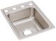 Elkay Lustertone® Classic Lustrous Satin 17" x 22" x 8" OS4-Hole Single Bowl Drop-in Sink-0