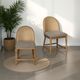 Nest Home Collections Gracie Anew Gray/Natural/Rattan Dining Chair-1