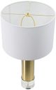 A & B Home Brass/Clear Lamp-1