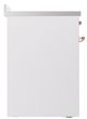 Ilve® Nostalgie II Noblesse 30'' White Pro Style Induction Range with Copper Trim-2