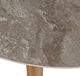 Jofran Inc. Sierrafina Sable Stone Round Dining Table with Brown Base-2