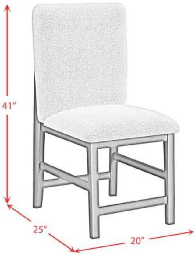 Elements International Portland Black/Gray 20" Counter Stool-2