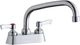 Elkay Chrome 4" Centerset Exposed Deck Faucet with 8" Arc Tube Spout and 2" Lever Handles-0