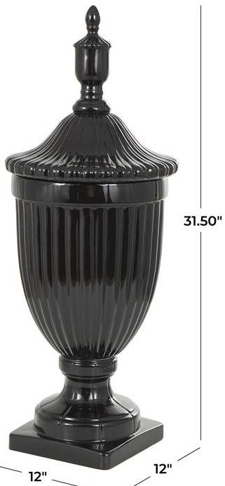 Deco Marche Black Decorative Jars-3