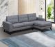 Mazin Furniture Evelyn 2-Piece Natural Gray Right-Arm Facing Loveseat Sectional and Chaise-1