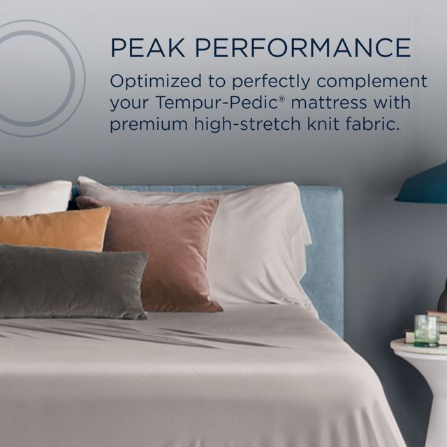 Tempur-Pedic® TEMPUR-ProPerformance™ 5-Piece Graphite Moisture-Wicking Split King Sheet Set-5
