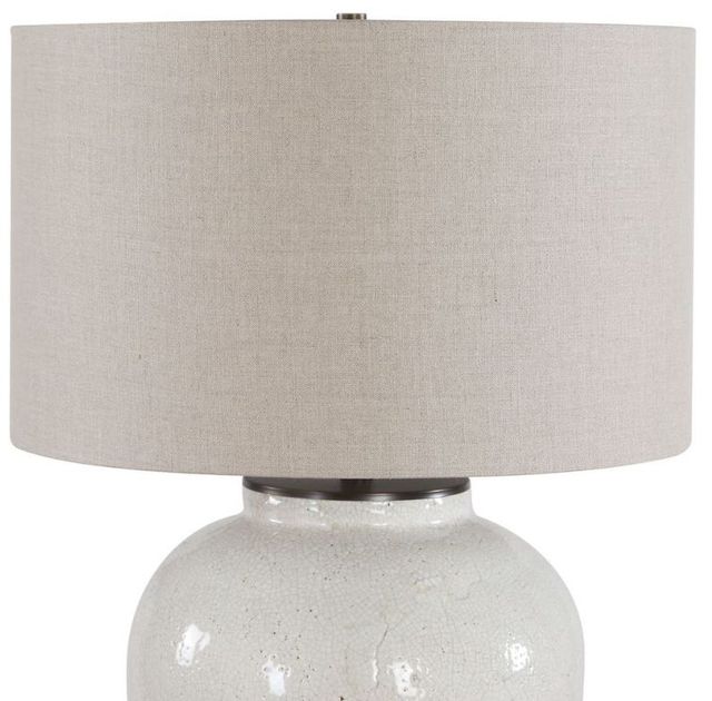 Uttermost® Jarret Glaze White Table Lamp-4