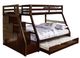 Furniture of America® Ellington Espresso Twin/Full Bunk Bed-0