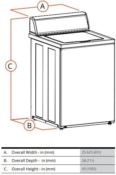 Speed Queen® 3.19 Cu. Ft. White Top Load Commercial Washer-2