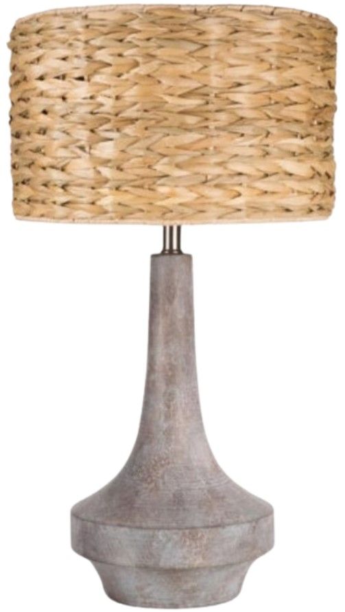 Surya Carson Bleached Dark Brown Table Lamp-0