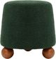 TOV Furniture Jaine Forest Green Boucle Ottoman-3
