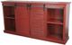 American Heartland Manufacturing Rustic Red Tall Provincial Shutter TV Stand-2