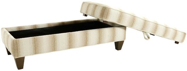 Marshfield Furniture 7000 Brown/White Storage Ottoman-1