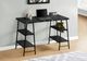 Monarch Specialties Inc. Black/Black Marble Computer Desk-2