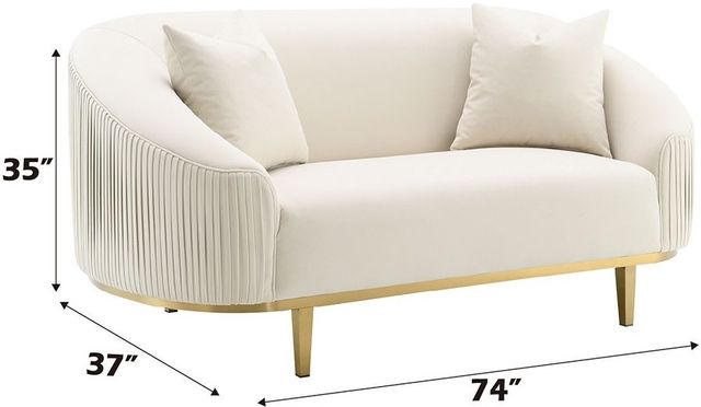 ACME Furniture Martina Ivory Loveseat -2