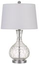 Cal® Lighting & Accessories Nador Brushed Steel Table Lamp-0