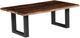 Crestview Collection Fletcher Stained Brown Rectangle Cocktail Table with Black Base-0