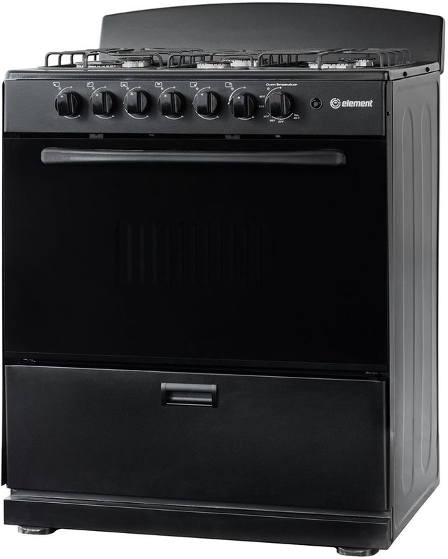 Element® 30” Black Freestanding Gas Range-3