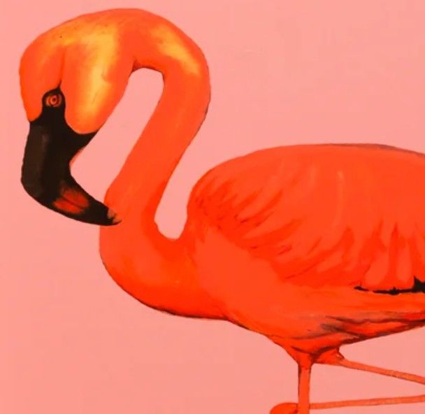 Stylecraft Custom Pink Flamingo Wall Art-1