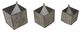 A & B Home 3-Piece Gray Square Nested Wall Planter Set-0