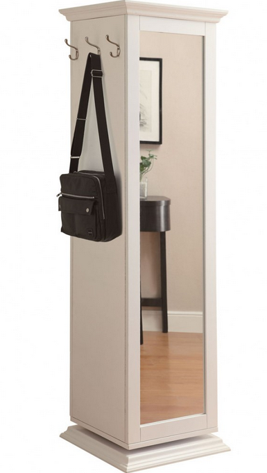 Coaster® Robinsons White Swivel Accent Cabinet with Cork Board